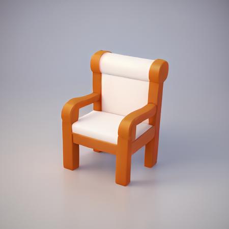 02303-4036660561-masterpiece,best quality,chair,cute,3dzujian,3d rendering,Cartoon material,clean background,white background,blank background,.png